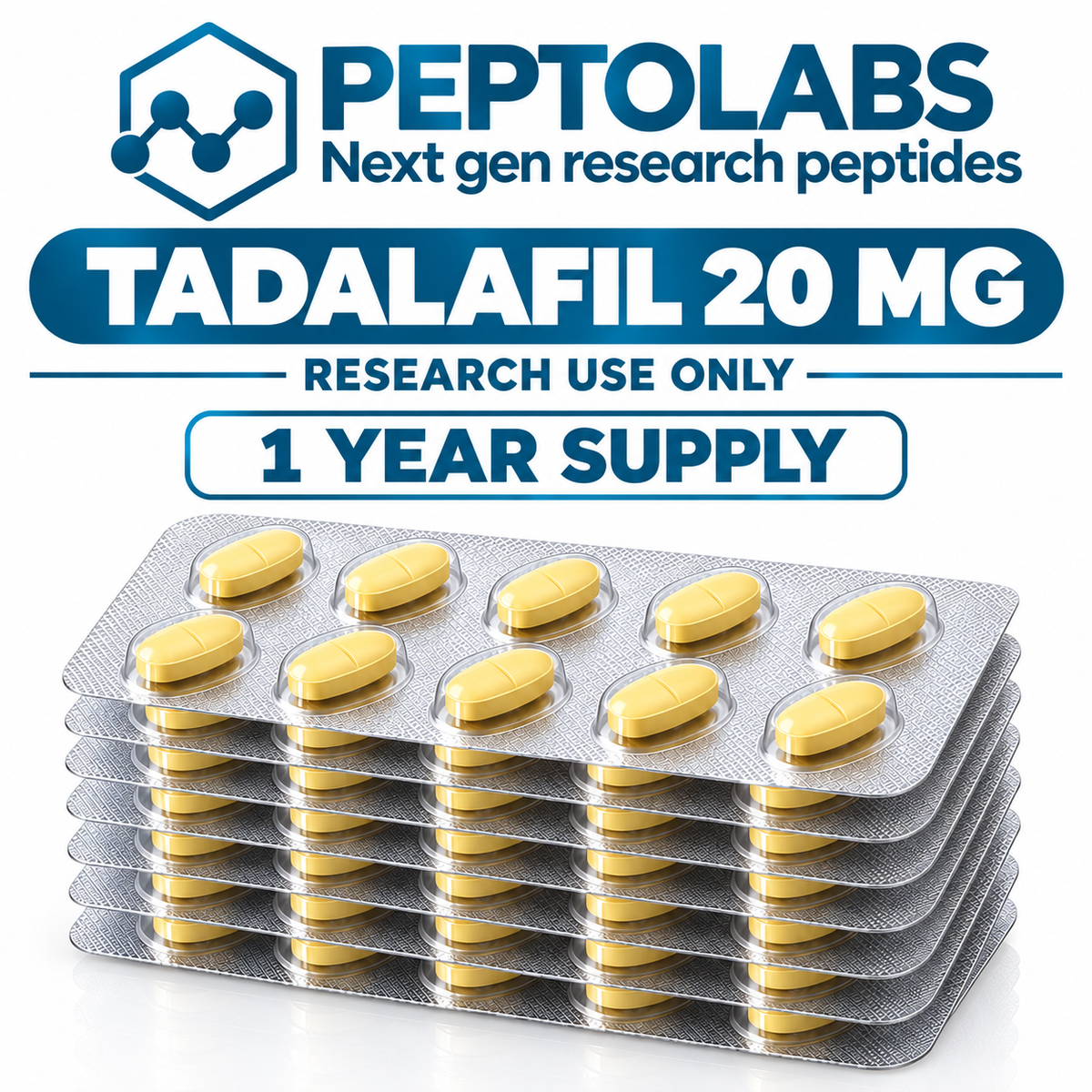 Tadalafil 20mg 1 year suply